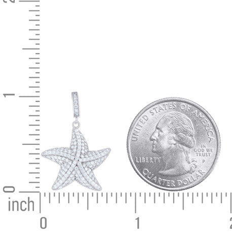 925 Sterling Silver Cz Pendant