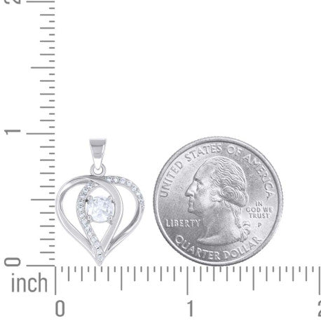 925 Sterling Silver Cz Pendant