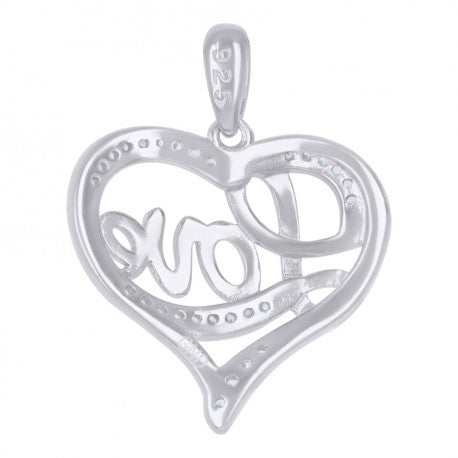 925 Sterling Silver Cz Pendant