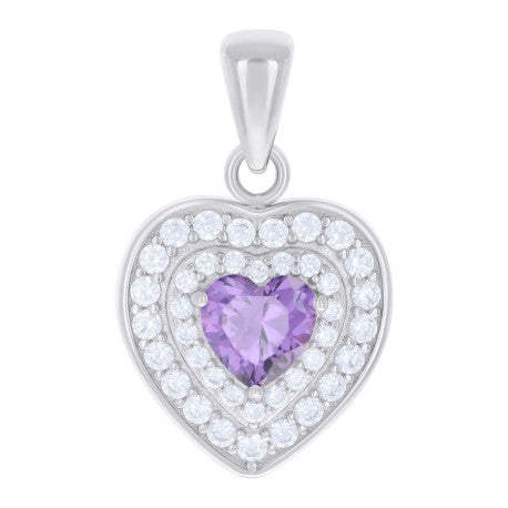 925 Sterling Silver Cz Pendant