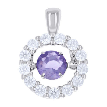 925 Sterling Silver Cz Pendant