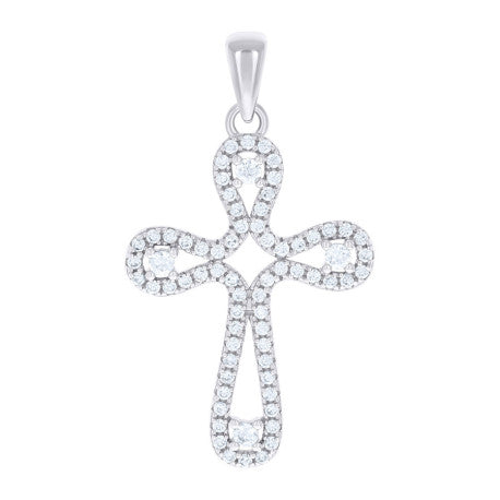925 Sterling Silver Cz Pendant