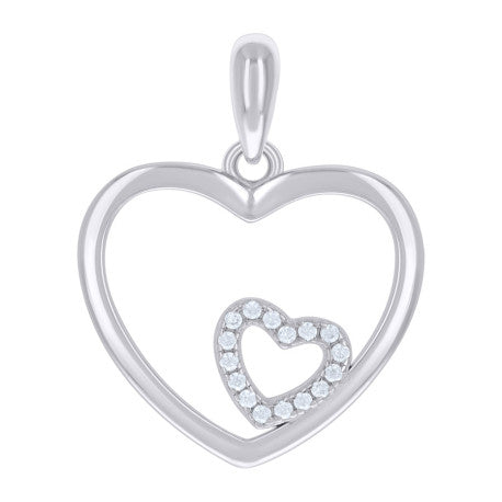 925 Sterling Silver Cz Pendant
