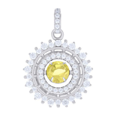 925 Sterling Silver Cz Pendant
