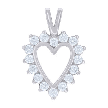 925 Sterling Silver Cz Pendant