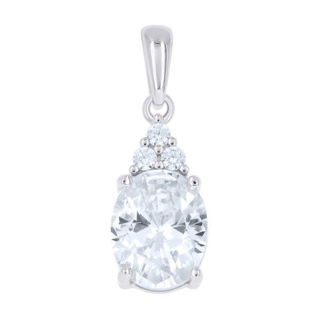 925 Sterling Silver Cz Pendant