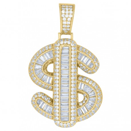 925 Sterling Silver CZ Pendant