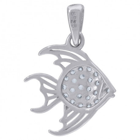 925 Sterling Silver & Cz Pendant