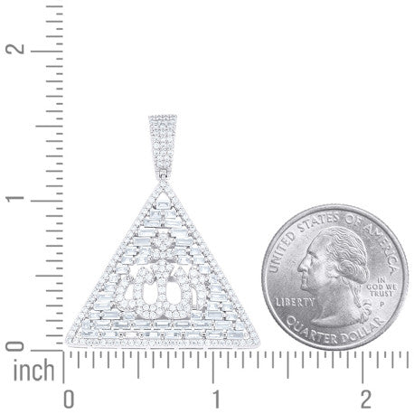 925 Sterling Silver Cz Pendant