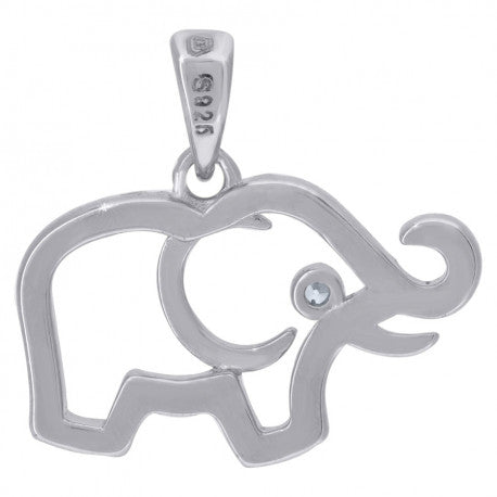925 Sterling Silver & Cz Pendant