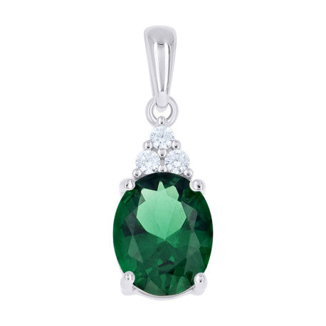 925 Sterling Silver Cz Pendant
