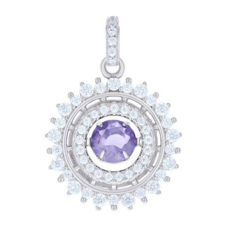 925 Sterling Silver Cz Pendant