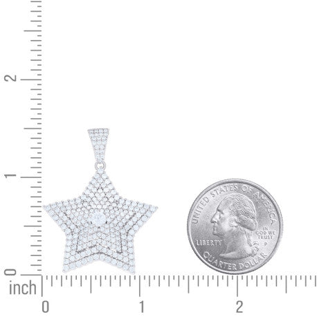 925 Sterling Silver Cz Pendant