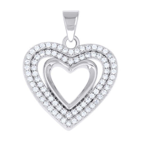 925 Sterling Silver Cz Pendant