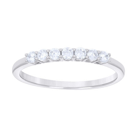 925 Sterling Silver Cz Ring 2Mm S5-S9