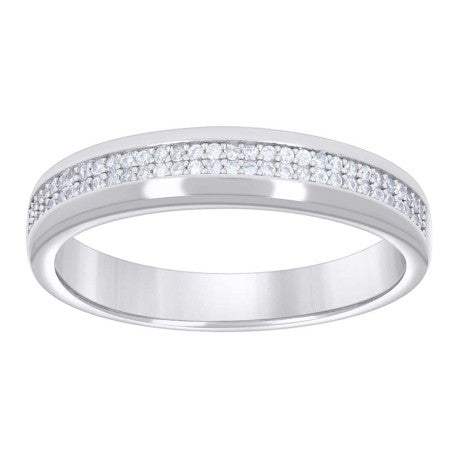 925 Sterling Silver Cz Ring Band S7-S12