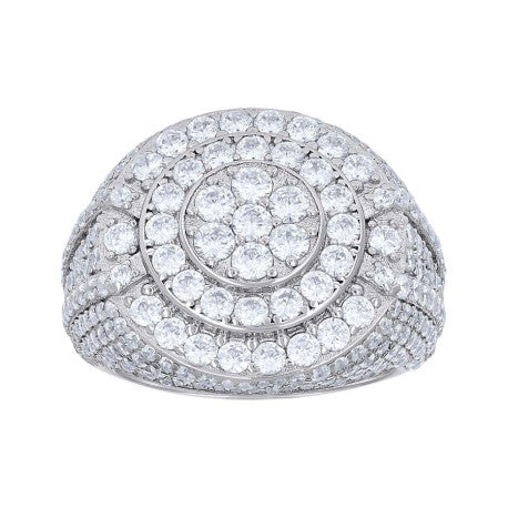 925 Sterling Silver Cz Ring S10-S12