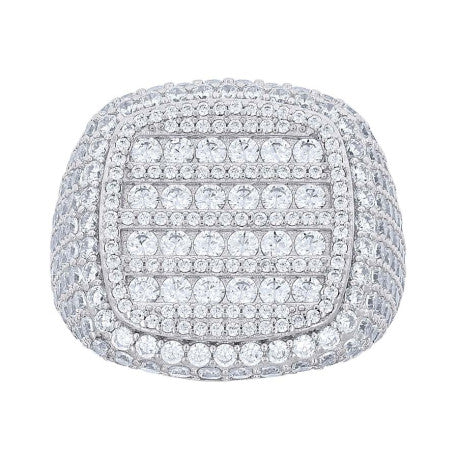 925 Sterling Silver Cz Ring S10-S12