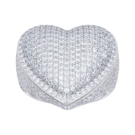 925 Sterling Silver Cz Ring S10-S12