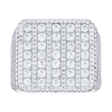 925 Sterling Silver Cz Ring S10-S12