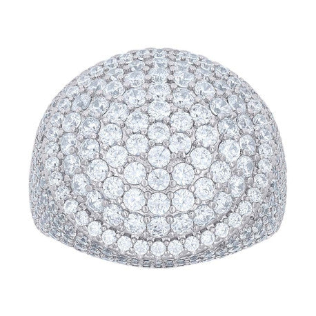 925 Sterling Silver Cz Ring S10-S12