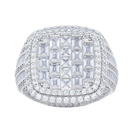 925 Sterling Silver Cz Ring S10-S12