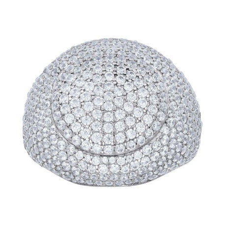 925 Sterling Silver Cz Ring S10-S12