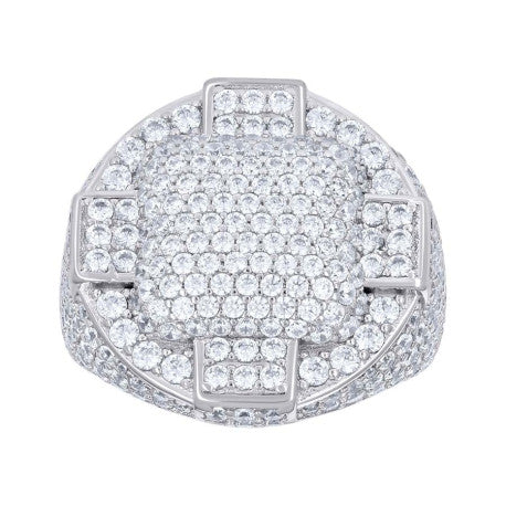 925 Sterling Silver Cz Ring S10-S12