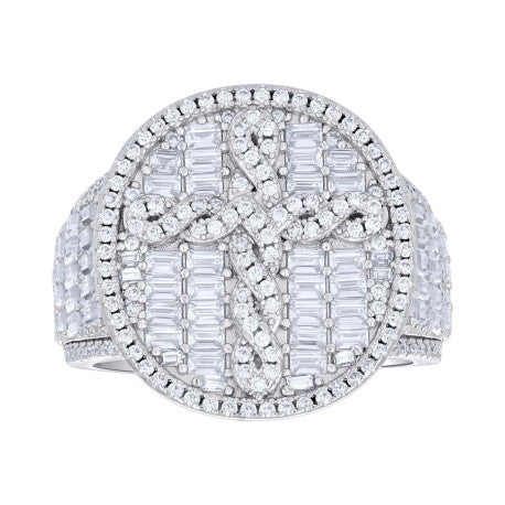 925 Sterling Silver Cz Ring S10-S12