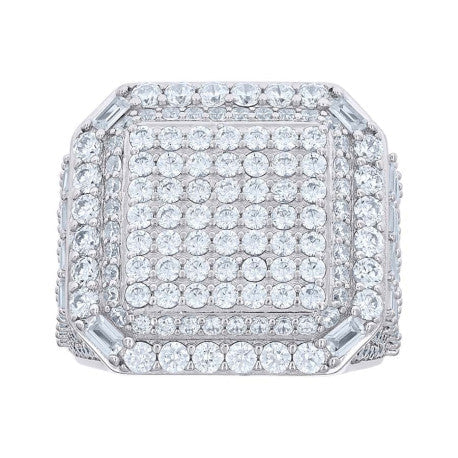 925 Sterling Silver Cz Ring S10-S12