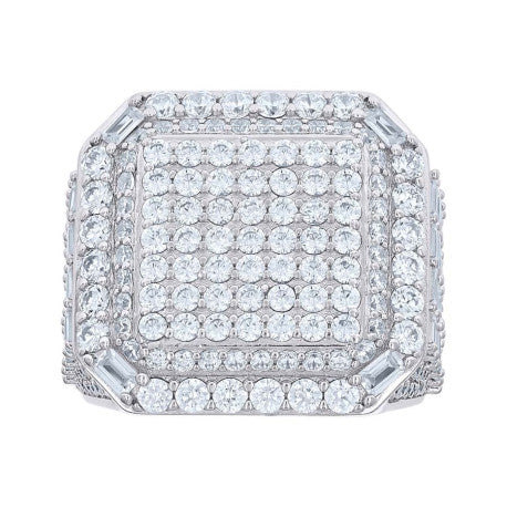 925 Sterling Silver Cz Ring S10-S12