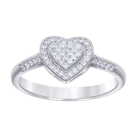 925 Sterling Silver Cz Ring-S5-10