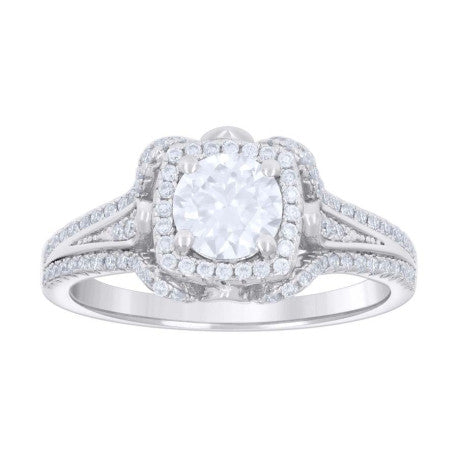 925 Sterling Silver Cz Ring S5-S10