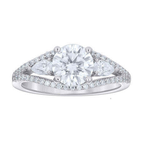 925 Sterling Silver Cz Ring S5-S10