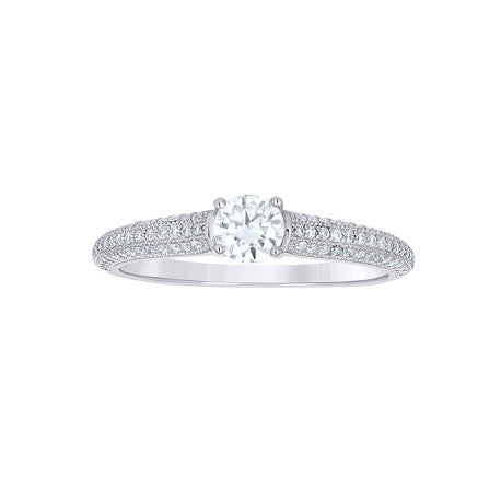 925 Sterling Silver Cz Ring S5-S10
