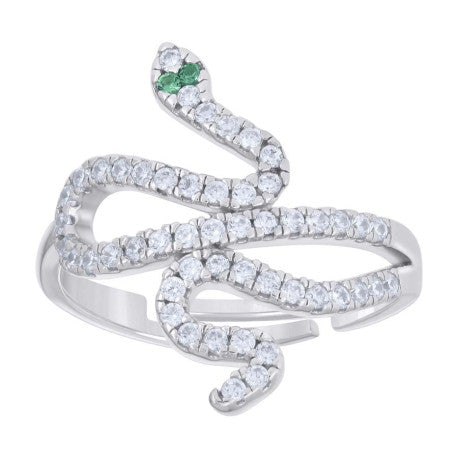 925 Sterling Silver Cz Ring S5-S8
