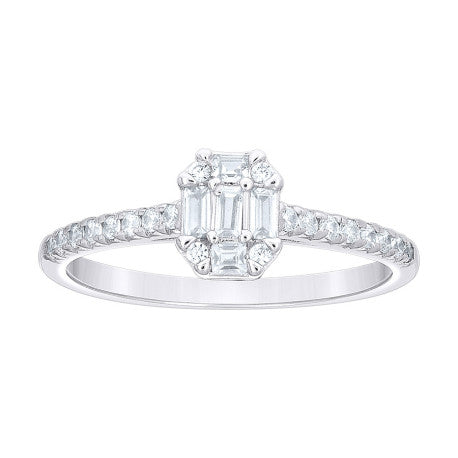 925 Sterling Silver Cz Ring S5-S9