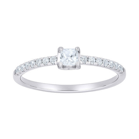 925 Sterling Silver Cz Ring S5-S9
