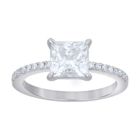925 Sterling Silver Cz Ring S5-S9