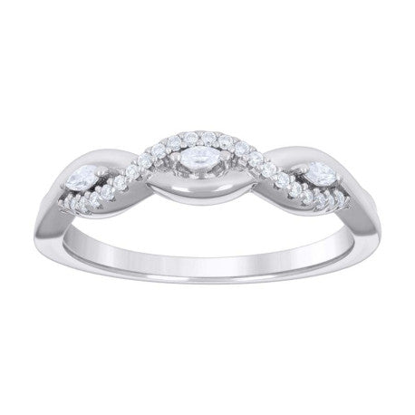 925 Sterling Silver Cz Ring S5-S9