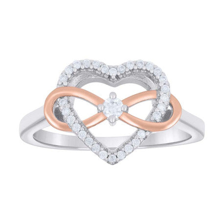 925 Sterling Silver Cz Ring S5-S9