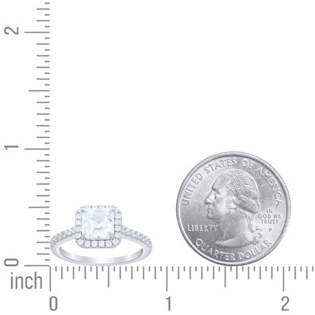 925 Sterling Silver Cz Ring S5-S9
