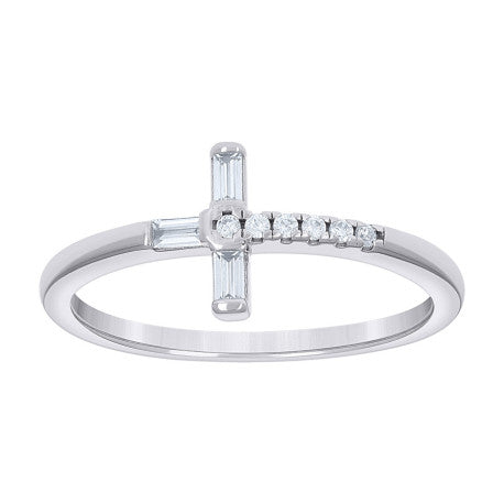 925 Sterling Silver Cz Ring S5-S9