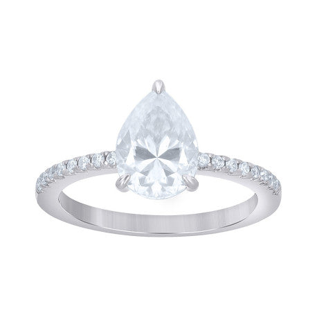 925 Sterling Silver Cz Ring S5-S9