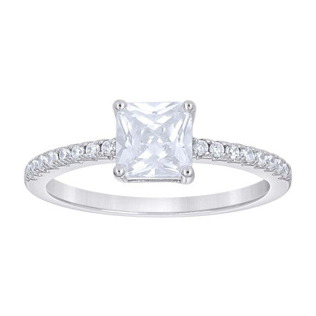 925 Sterling Silver Cz Ring S5-S9