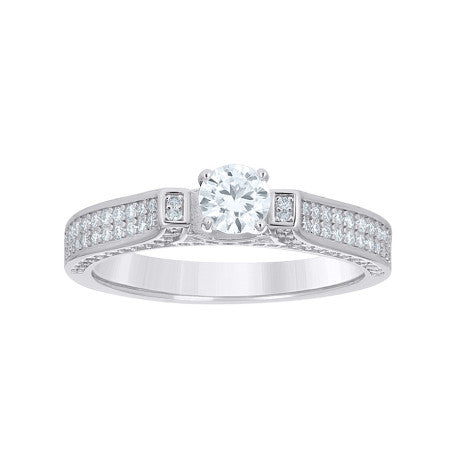 925 Sterling Silver Cz Ring S5-S9