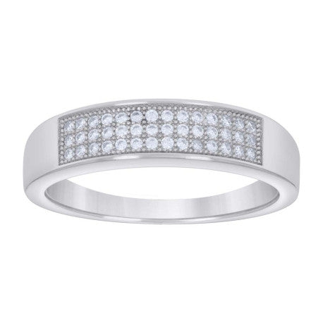 925 Sterling Silver Cz Ring S5-S9