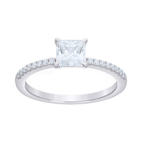 925 Sterling Silver Cz Ring S5-S9