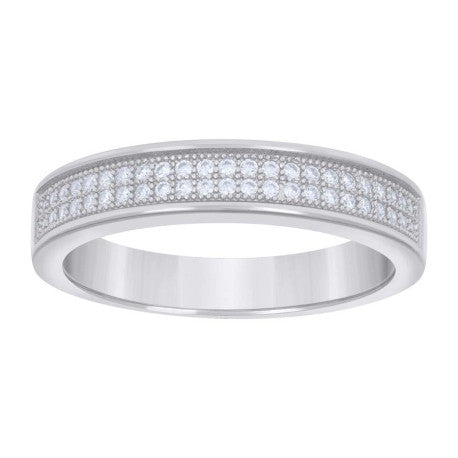 925 Sterling Silver Cz Ring S5-S9