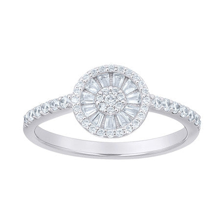 925 Sterling Silver Cz Ring S5-S9